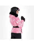 Thumbnail High Society, Elea ski jacket women paisley print pink 