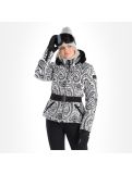 Thumbnail High Society, Elea ski jacket women paisley print black 