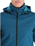 Thumbnail Icepeak, Biggs softshell ski jacket men turquoise blue 