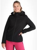 Thumbnail Icepeak, Brenham softshell ski jacket women Basic Black black 