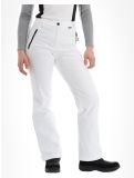 Thumbnail Icepeak, Frechen softshell ski pants short model women Optic White white 