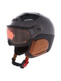 Thumbnail Kask, Piuma-R Elite ski helmet with visor unisex Carbon/Brown black, brown 