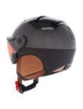 Thumbnail Kask, Piuma-R Elite ski helmet with visor unisex Carbon/Brown black, brown 