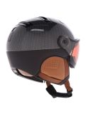 Thumbnail Kask, Piuma-R Elite ski helmet with visor unisex Carbon/Brown black, brown 