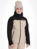 Thumbnail Kilpi, Ravia softshell ski jacket women Beige beige, black 