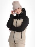 Thumbnail Kilpi, Ravia softshell ski jacket women Beige beige, black 