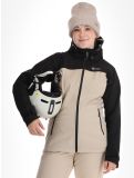 Thumbnail Kilpi, Ravia softshell ski jacket women Beige beige, black 