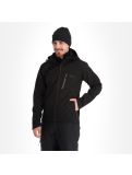 Thumbnail Kilpi, Ravio-M softshell ski jacket plus size men black 