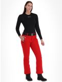 Thumbnail Luhta, Joentaus C softshell ski pants short model women Cranberry red 