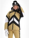 Thumbnail Luhta, Saivaara ski jacket women Cafe Au Lait beige, black, white 