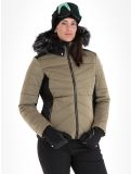 Thumbnail Luhta, Skalluvaara ski jacket women Cafe Au Lait beige, black 