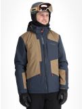 Thumbnail Maier Sports, Bukovel ski jacket men Graphite / Fawn brown, grey 