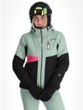 Thumbnail Maier Sports, Vidra ski jacket women Black / Luscious Moss / Pink Flambé black, green, pink 