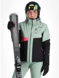 Thumbnail Maier Sports, Vidra ski jacket women Black / Luscious Moss / Pink Flambé black, green, pink 