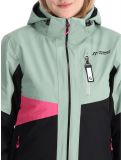 Thumbnail Maier Sports, Vidra ski jacket women Black / Luscious Moss / Pink Flambé black, green, pink 