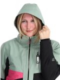 Thumbnail Maier Sports, Vidra ski jacket women Black / Luscious Moss / Pink Flambé black, green, pink 