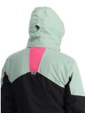 Thumbnail Maier Sports, Vidra ski jacket women Black / Luscious Moss / Pink Flambé black, green, pink 