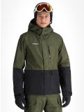 Thumbnail Mammut, Fall Line HS Thermo Hooded ski jacket men Dark Marsh / Black black, green 