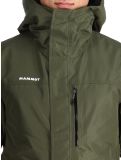 Thumbnail Mammut, Fall Line HS Thermo Hooded ski jacket men Dark Marsh / Black black, green 