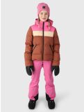 Thumbnail Brunotti, Niagony ski jacket kids Mahoganny brown, pink 