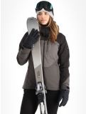 Thumbnail O'Neill, Carbonite ski jacket women Black Out Colour Block black, brown, grey 