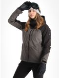 Thumbnail O'Neill, Carbonite ski jacket women Black Out Colour Block black, brown, grey 