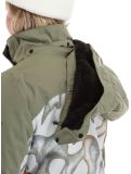 Thumbnail O'Neill, Carbonite ski jacket women Deep Lichen Green Colour Block green, orange, white 