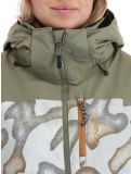 Thumbnail O'Neill, Carbonite ski jacket women Deep Lichen Green Colour Block green, orange, white 