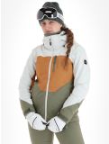 Thumbnail O'Neill, Carbonite ski jacket women London Fog Colour Block brown, green, white 