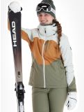 Thumbnail O'Neill, Carbonite ski jacket women London Fog Colour Block brown, green, white 