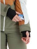 Thumbnail O'Neill, Carbonite ski jacket women London Fog Colour Block brown, green, white 