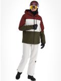 Thumbnail O'Neill, Carbonite ski jacket men Windsor Wine Colour Block burgundy, green, white 