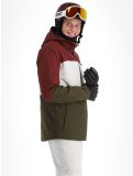 Thumbnail O'Neill, Carbonite ski jacket men Windsor Wine Colour Block burgundy, green, white 