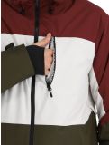 Thumbnail O'Neill, Carbonite ski jacket men Windsor Wine Colour Block burgundy, green, white 