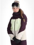 Thumbnail O'Neill, Carbonite Snow ski jacket women Aubergine Colour Block purple, white 