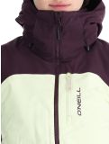 Thumbnail O'Neill, Carbonite Snow ski jacket women Aubergine Colour Block purple, white 