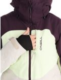 Thumbnail O'Neill, Carbonite Snow ski jacket women Aubergine Colour Block purple, white 