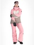 Thumbnail O'Neill, Carbonite Snow ski jacket women Genuine Pink Colour Block brown, pink, white 