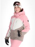 Thumbnail O'Neill, Carbonite Snow ski jacket women Genuine Pink Colour Block brown, pink, white 