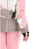 Thumbnail O'Neill, Carbonite Snow ski jacket women Genuine Pink Colour Block brown, pink, white 