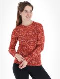 Thumbnail Odlo, Active Warm Eco Graphic thermal shirt women Cinnabar brown 