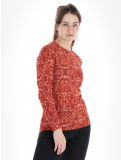 Thumbnail Odlo, Active Warm Eco Graphic thermal shirt women Cinnabar brown 