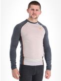 Thumbnail Odlo, Natural Performance PW 150 thermal shirt men Silver Cloud - India Ink Melange grey 