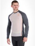 Thumbnail Odlo, Natural Performance PW 150 thermal shirt men Silver Cloud - India Ink Melange grey 