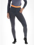 Thumbnail Odlo, Natural Performance PW 150 thermal pants women India Ink Melange  - Live Wire grey 