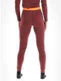 Thumbnail Odlo, Natural Performance PW 150 thermal pants women Spiced Apple Melange  - Live Wire burgundy 