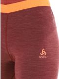 Thumbnail Odlo, Natural Performance PW 150 thermal pants women Spiced Apple Melange  - Live Wire burgundy 