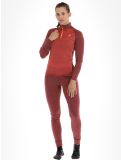 Thumbnail Odlo, Natural Performance PW 150 pullover women Cinnabar - Spiced Apple Melange burgundy 