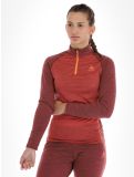 Thumbnail Odlo, Natural Performance PW 150 pullover women Cinnabar - Spiced Apple Melange burgundy 