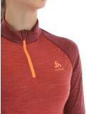 Thumbnail Odlo, Natural Performance PW 150 pullover women Cinnabar - Spiced Apple Melange burgundy 